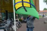 Heel gedoe zo'n vlag